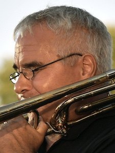 George Von Arx plays trombone with the LJO